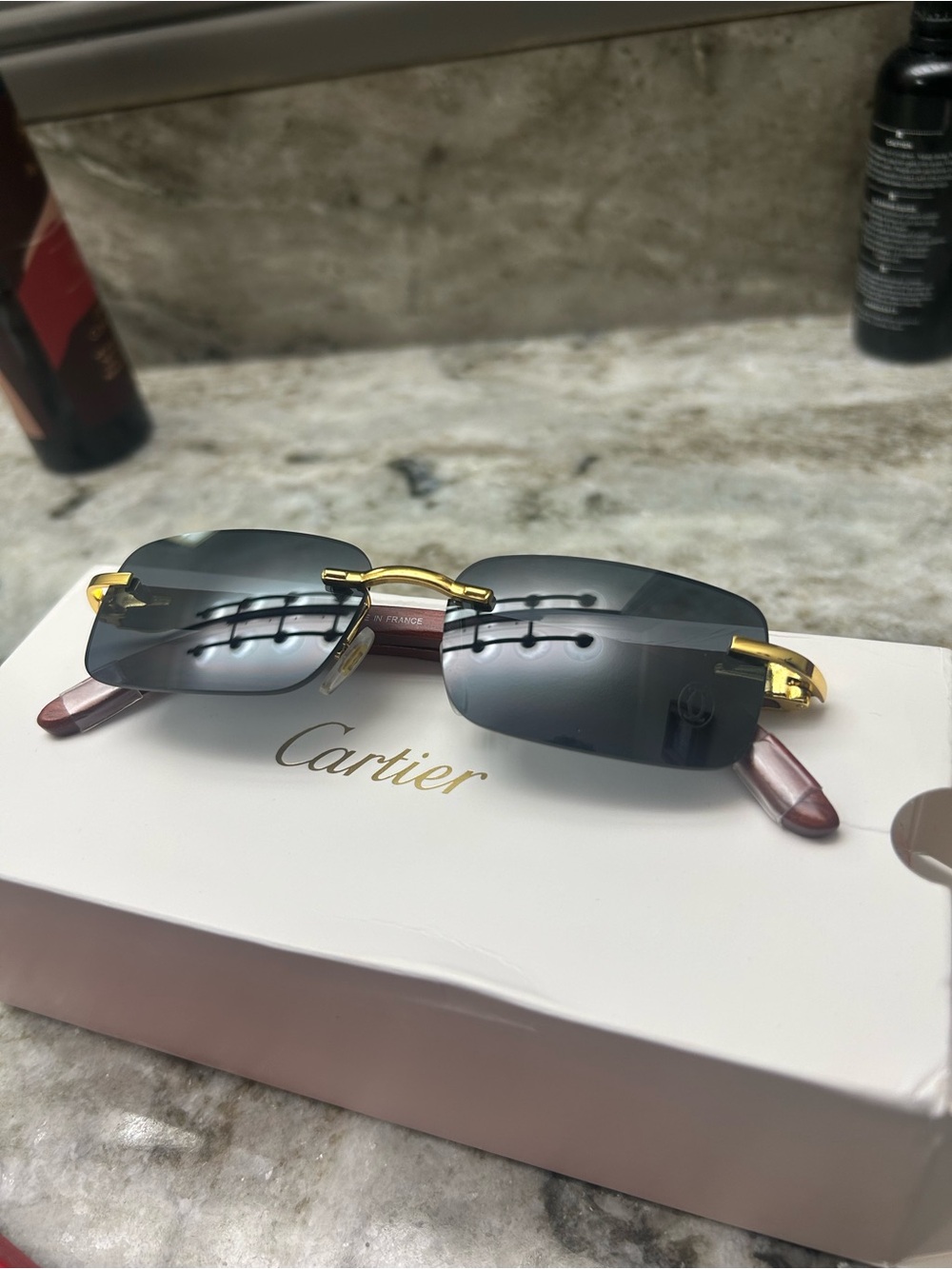 Cartier Men's Rimless Sunglasses